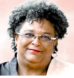 Portrait de Mia Mottley, dirigeante d’un petit &Eacute;tat insulaire