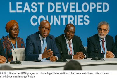 Délégations PMA lors d'une session technique à la COP30