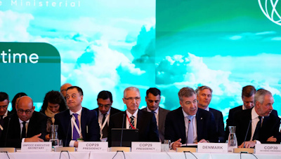 Négociations internationales lors d'une COP